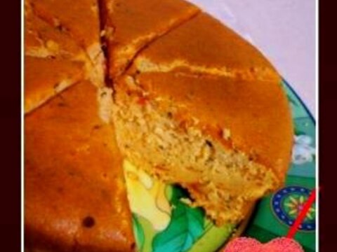 バジルとトマトのケーキ